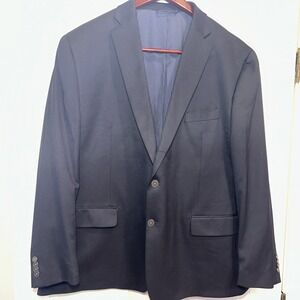 Michael Kors Blazer‎ Jacket Men Size 50 Regular Navy 2 Button Classic Designer